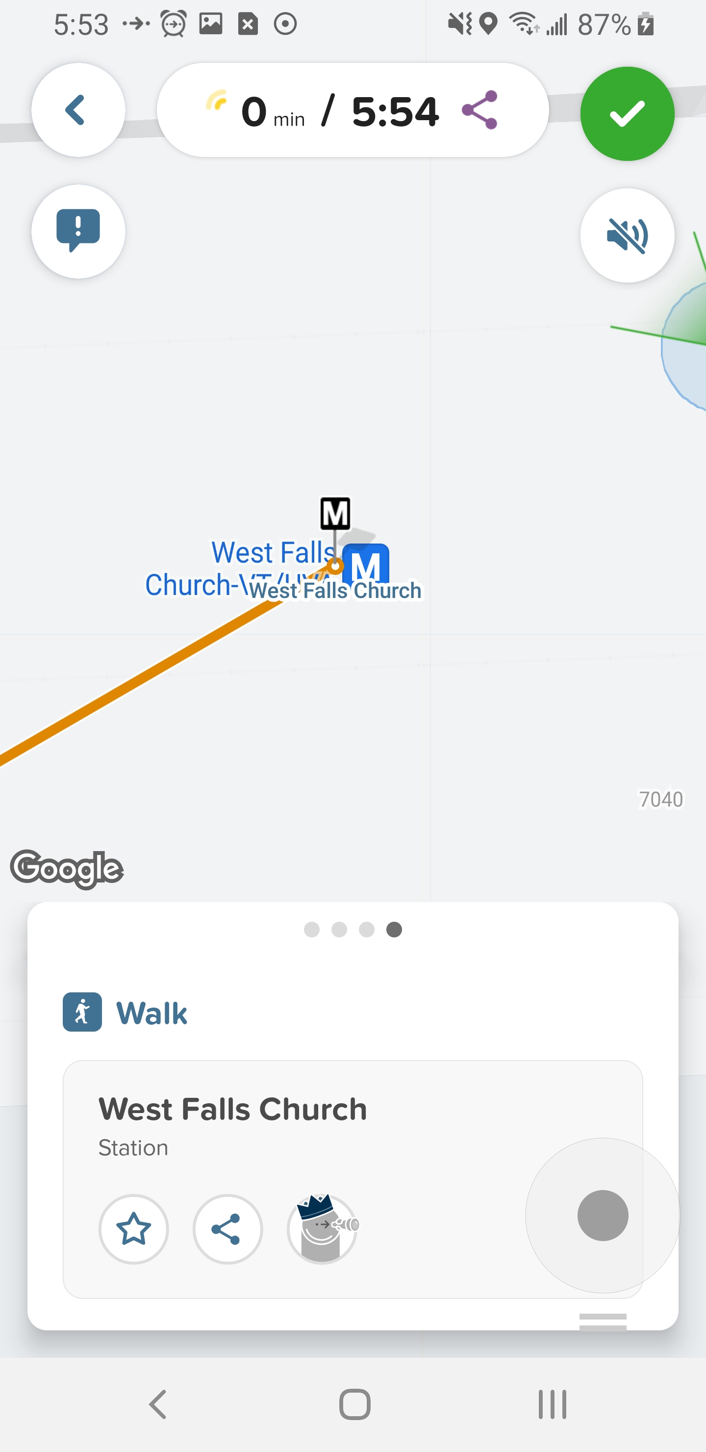 Figure 5: Arriving at the destination