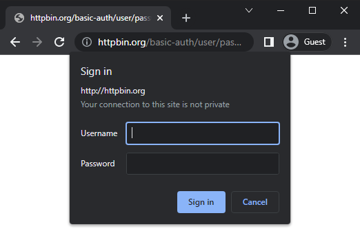 HTTP Basic Authentication